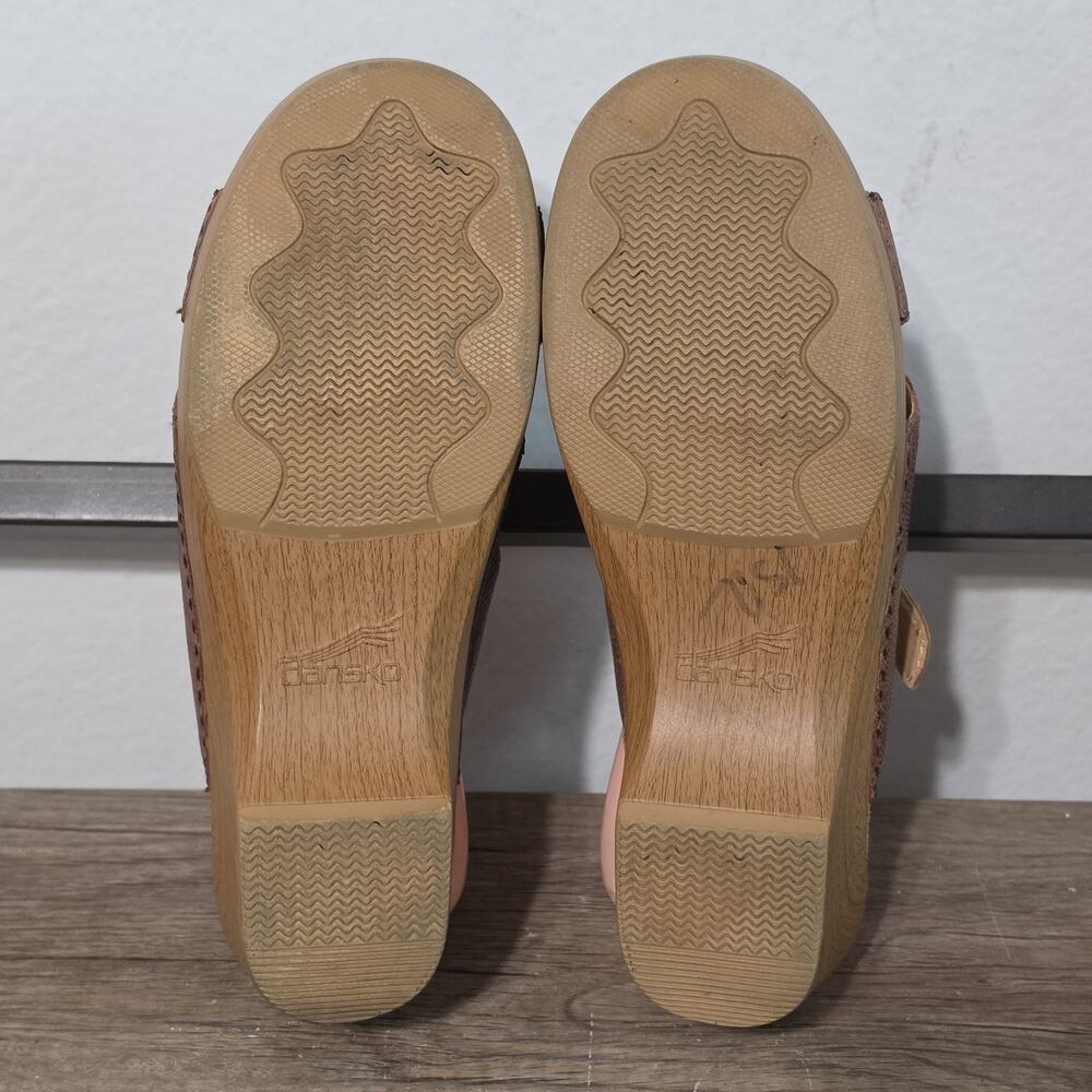 Dansko Sela Women's Comfort Wedge Sandals Clogs Size 40 (9.5-10) Brown - Picture 6 of 9